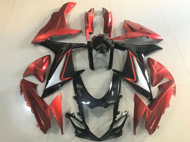 2011-2024 Suzuki GSXR 600 / GSXR 750 Motorcycle Fairings - Orange Silver Glossy Black Australia for Sale