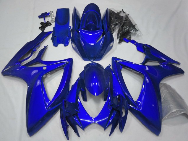 2006-2007 Suzuki GSXR 600 / GSXR 750 Motorcycle Fairings - Glossy Blue Plain Australia for Sale