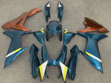 2011-2024 Suzuki GSXR 600 / GSXR 750 Motorcycle Fairings - Light Blue Orange White Yellow Australia for Sale