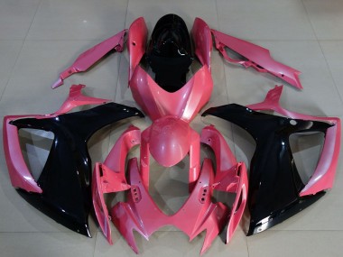 2006-2007 Suzuki GSXR 600 / GSXR 750 Motorcycle Fairings - Pink Glossy Black Australia for Sale