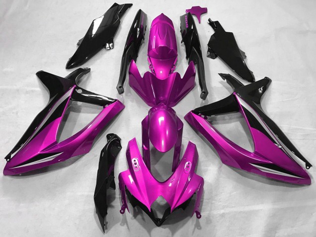 2008-2010 Suzuki GSXR 600 / GSXR 750 Motorcycle Fairings - Pink Glossy Black Australia for Sale