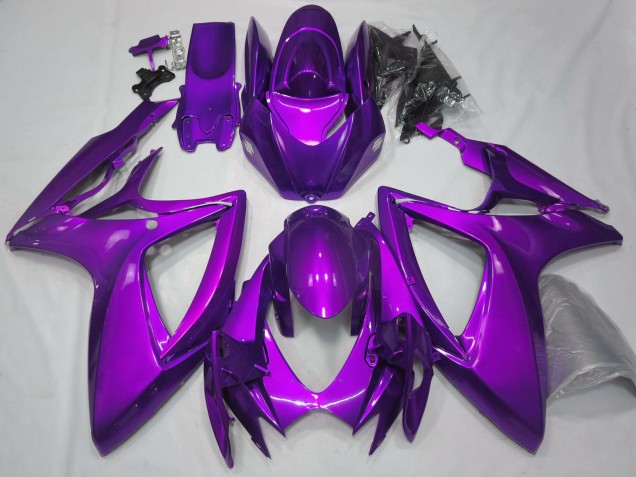 2006-2007 Suzuki GSXR 600 / GSXR 750 Motorcycle Fairings - Plain Glossy Purple Australia for Sale