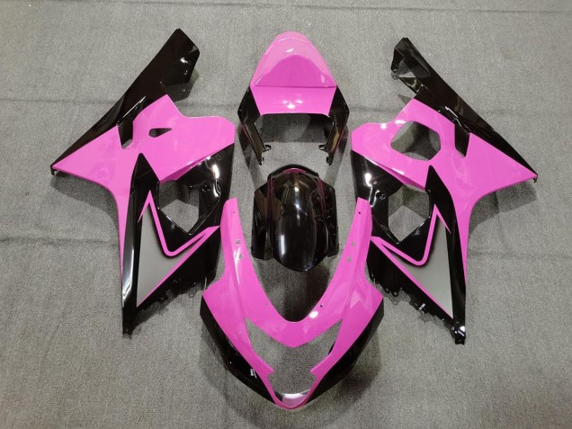2004-2005 Suzuki GSXR 600 / GSXR 750 Motorcycle Fairings - Pink Glossy Black Australia for Sale