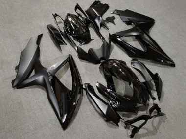 2008-2010 Suzuki GSXR 600 / GSXR 750 Motorcycle Fairings - Glossy Black Matte Black Australia for Sale