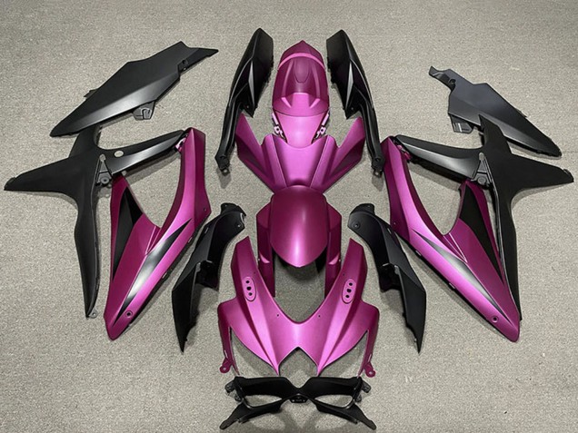 2008-2010 Suzuki GSXR 600 / GSXR 750 Motorcycle Fairings - Purple Matte Black Australia for Sale