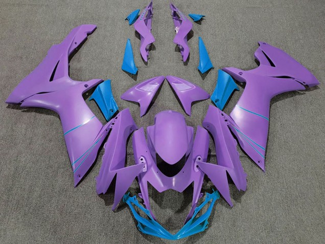 2011-2024 Suzuki GSXR 600 / GSXR 750 Motorcycle Fairings - Purple Light Blue Australia for Sale