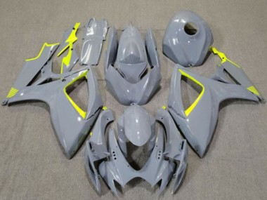 2006-2007 Suzuki GSXR 600 / GSXR 750 Motorcycle Fairings - Nardo Grey High Viz Yellow Australia for Sale