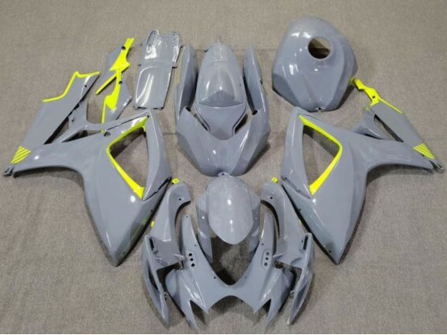 2006-2007 Suzuki GSXR 600 / GSXR 750 Motorcycle Fairings - Nardo Grey High Viz Yellow Australia for Sale