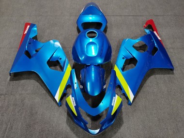 2004-2005 Suzuki GSXR 600 / GSXR 750 Motorcycle Fairings - Blue Yellow Red Australia for Sale