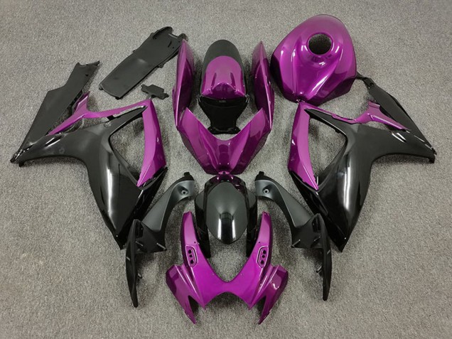 2006-2007 Suzuki GSXR 600 / GSXR 750 Motorcycle Fairings - Purple Black Australia for Sale