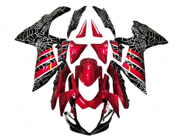 2011-2024 Suzuki GSXR 600 / GSXR 750 Motorcycle Fairings - Red Black Spider Australia for Sale