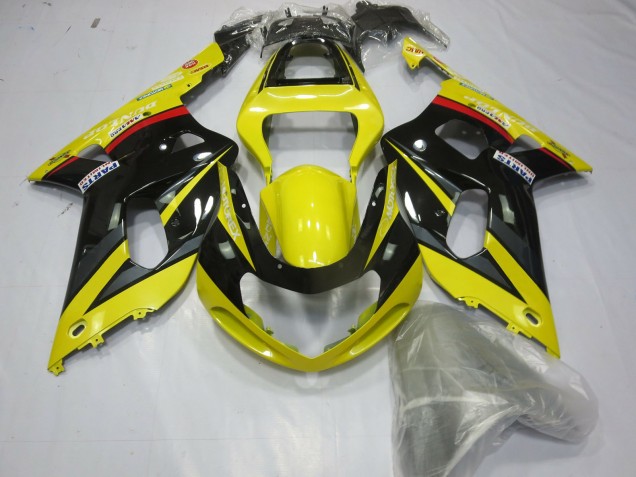 2001-2003 Suzuki GSXR 600 / GSXR 750 Motorcycle Fairings - Yellow Grey Glossy Black Australia for Sale