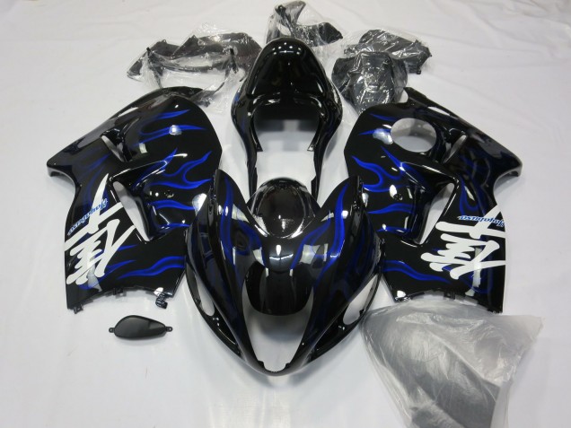 1996-2007 Suzuki GSXR 1300 Motorcycle Fairings - Blue Swirl Australia for Sale