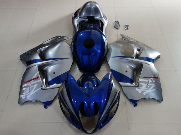 1996-2007 Suzuki GSXR 1300 Motorcycle Fairings - Deep Blue Silver Australia for Sale