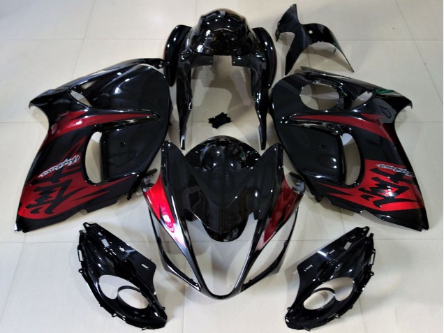 2008-2020 Suzuki GSXR 1300 Motorcycle Fairings - Glossy Black Candy Red Australia for Sale