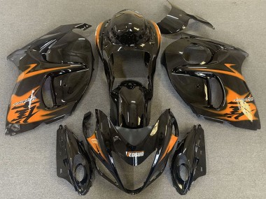 2008-2020 Suzuki GSXR 1300 Motorcycle Fairings - Glossy Black Orange Australia for Sale