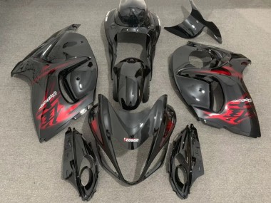 2008-2020 Suzuki GSXR 1300 Motorcycle Fairings - Glossy Black Red Australia for Sale