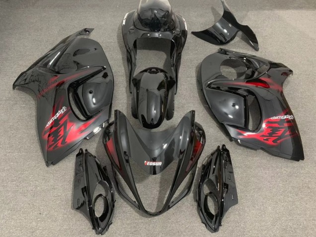 2008-2020 Suzuki GSXR 1300 Motorcycle Fairings - Glossy Black Red Australia for Sale