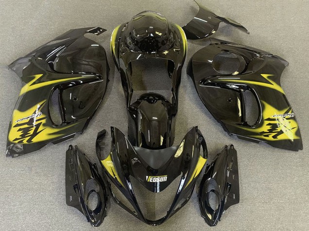 2008-2020 Suzuki GSXR 1300 Motorcycle Fairings - Glossy Black Yellow Australia for Sale