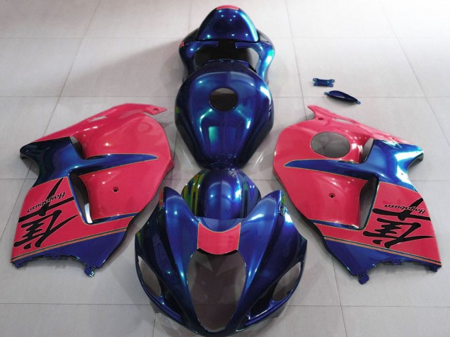 1996-2007 Suzuki GSXR 1300 Motorcycle Fairings - Glossy Blue and Red Australia for Sale