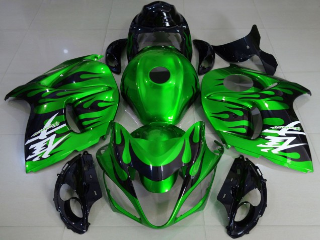 2008-2020 Suzuki GSXR 1300 Motorcycle Fairings - Glossy Green Black Australia for Sale