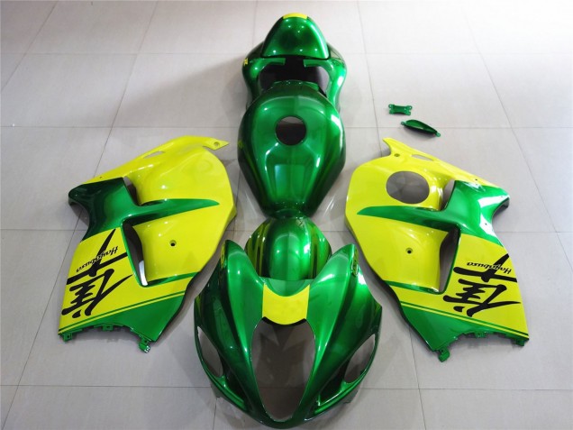 1996-2007 Suzuki GSXR 1300 Motorcycle Fairings - Green and Yellow Australia for Sale