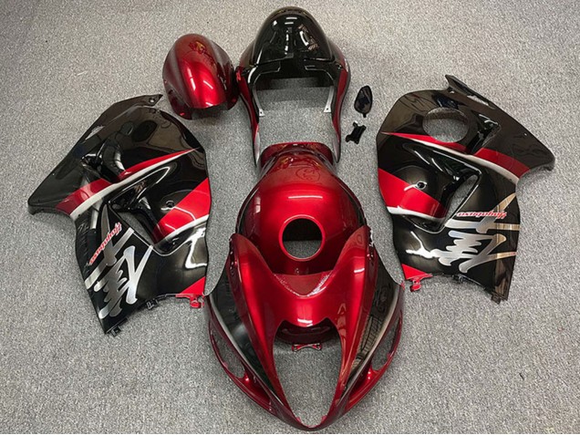1996-2007 Suzuki GSXR 1300 Motorcycle Fairings - Maroon Red Black Style Australia for Sale