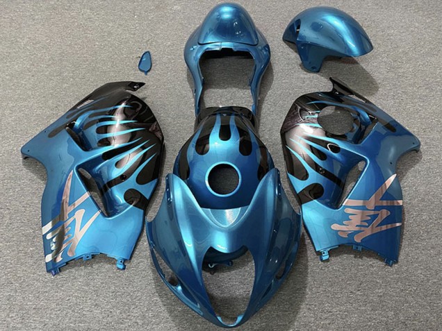 1996-2007 Suzuki GSXR 1300 Motorcycle Fairings - Sky Blue and Black Australia for Sale