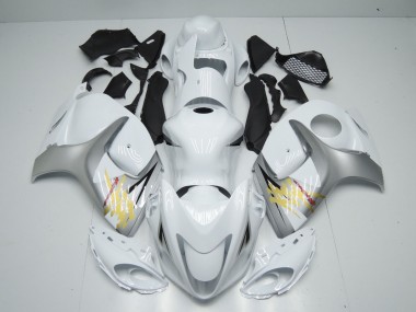 2008-2020 Suzuki GSXR 1300 Motorcycle Fairings - White Silver Yellow Australia for Sale