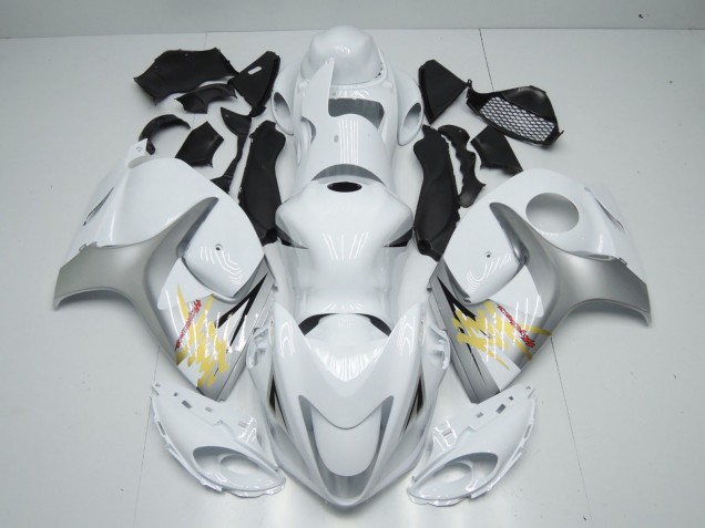 2008-2020 Suzuki GSXR 1300 Motorcycle Fairings - White Silver Yellow Australia for Sale
