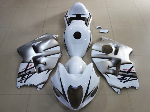 1996-2007 Suzuki GSXR 1300 Motorcycle Fairings - White Silver Australia for Sale