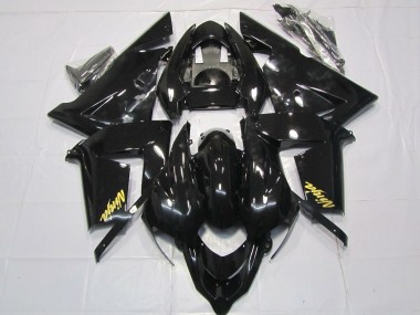 2004-2005 Kawasaki ZX10R Motorcycle Fairings - Glossy Black Gold Australia for Sale