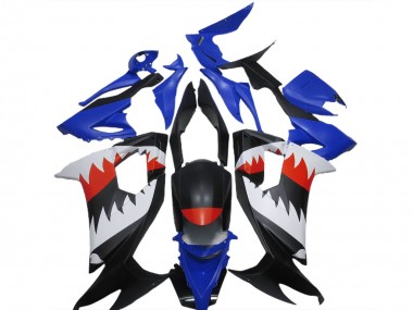 2008-2010 Kawasaki ZX10R Motorcycle Fairings - Blue Black White Red Shark Australia for Sale
