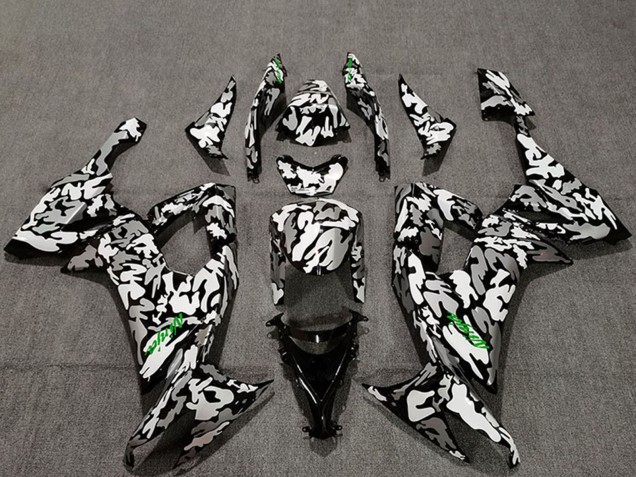 2008-2010 Kawasaki ZX10R Motorcycle Fairings - Camouflage Green Decals Australia for Sale