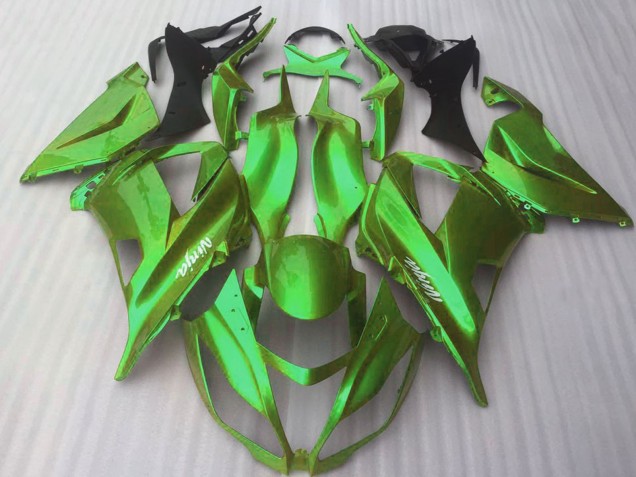 2016-2020 Kawasaki ZX10R Motorcycle Fairings - Glossy Candy Green Australia for Sale
