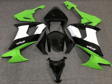 2008-2010 Kawasaki ZX10R Motorcycle Fairings - Green White Black Australia for Sale