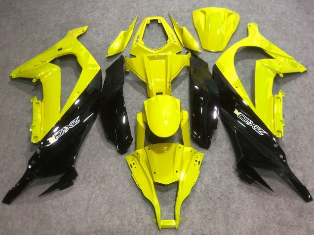 2016-2020 Kawasaki ZX10R Motorcycle Fairings - Yellow Glossy Black Australia for Sale