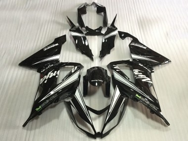 2013-2018 Kawasaki ZX6R Motorcycle Fairings - Glossy Black White Australia for Sale