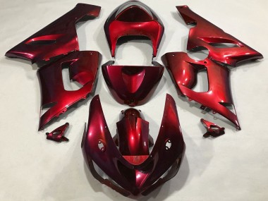 2005-2006 Kawasaki ZX6R Motorcycle Fairings - Metallic Red Australia for Sale
