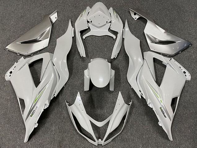 2013-2018 Kawasaki ZX6R Motorcycle Fairings - Pearl White Green Australia for Sale