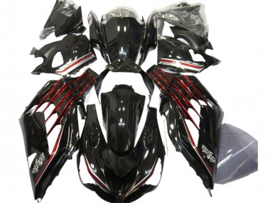 2012-2024 Kawasaki ZX14R Motorcycle Fairings - Glossy Black Red Australia for Sale