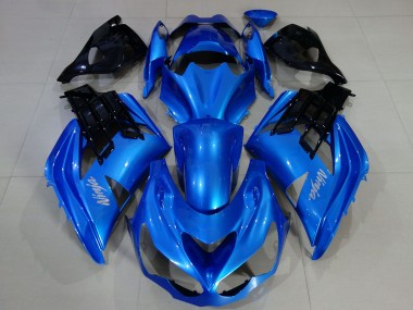 2012-2024 Kawasaki ZX14R Motorcycle Fairings - Blue Black Australia for Sale