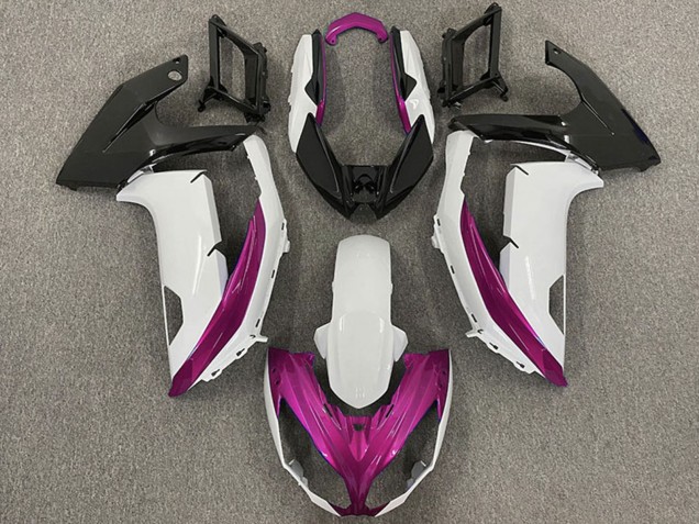 2009-2011 Kawasaki Ninja 650R Motorcycle Fairings - White Magenta Matte Black Australia for Sale