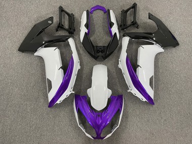 2009-2011 Kawasaki Ninja 650R Motorcycle Fairings - White Purple Matte Black Australia for Sale