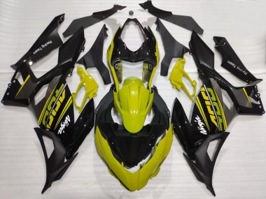 2018-2024 Kawasaki Ninja 400 Motorcycle Fairings - Yellow Glossy Black Matte Black OEM Style Australia for Sale