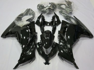 2013-2024 Kawasaki Ninja 300 Motorcycle Fairings - Glossy Black Australia for Sale