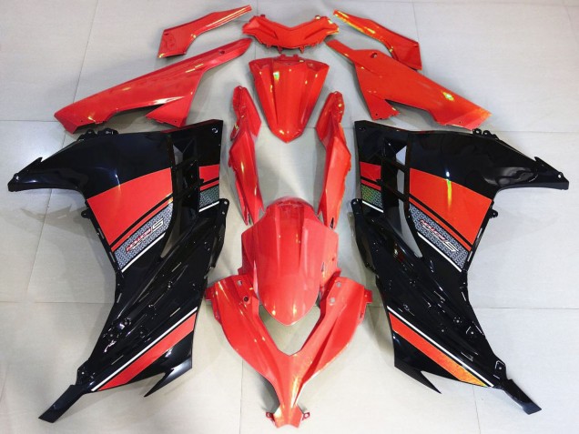 2013-2024 Kawasaki Ninja 300 Motorcycle Fairing - Red Black Australia for Sale