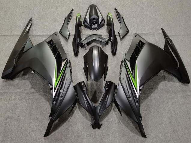 2013-2024 Kawasaki Ninja 300 Motorcycle Fairings - Matte Black Green Australia for Sale