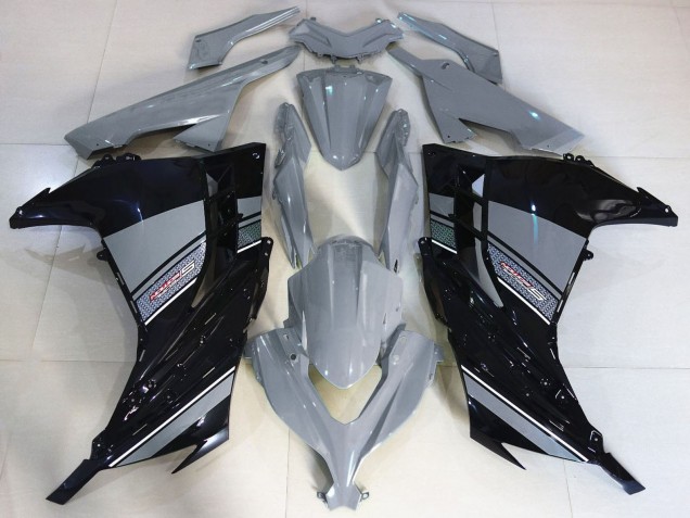 2013-2024 Kawasaki Ninja 300 Motorcycle Fairings - Nardo Grey Black Australia for Sale