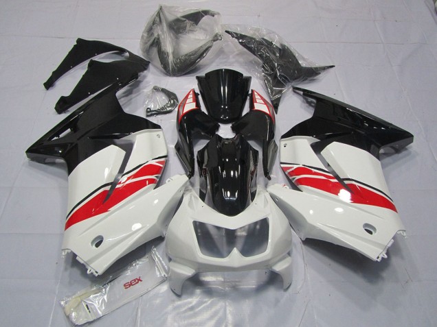 2008-2012 Kawasaki Ninja 250 Motorcycle Fairings - White Red Glossy Black Yama Style Australia for Sale